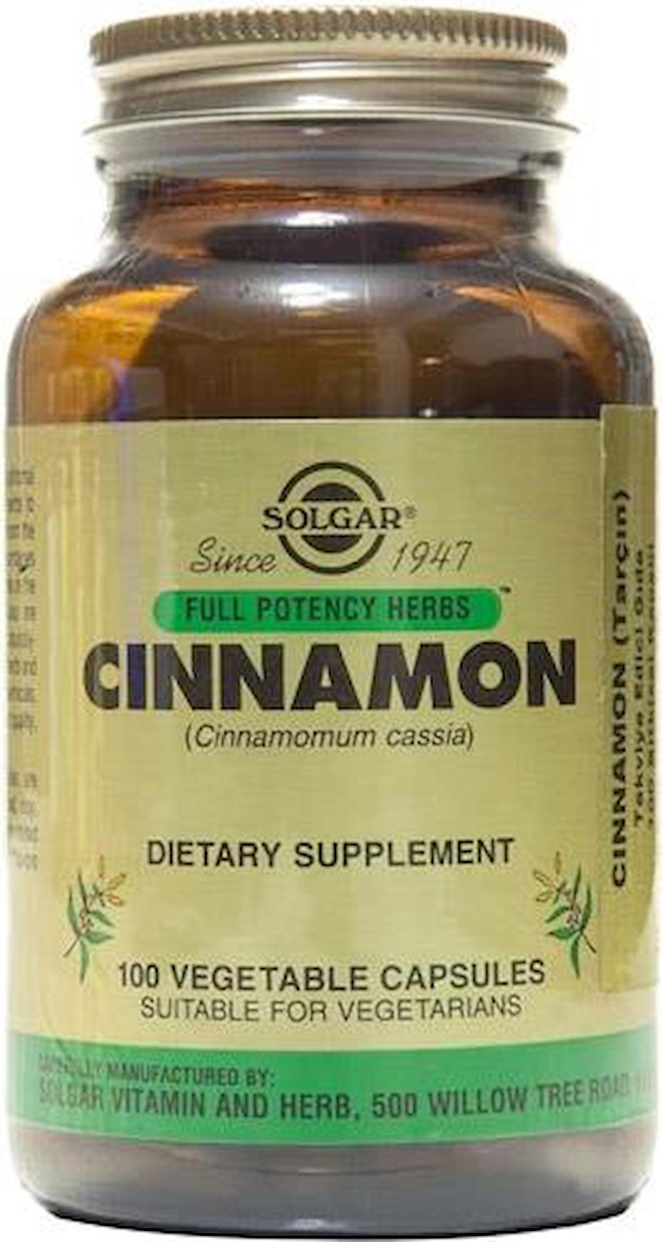 Solgar Cinnamon Sade Unisex Vitamin 100 Kapsül