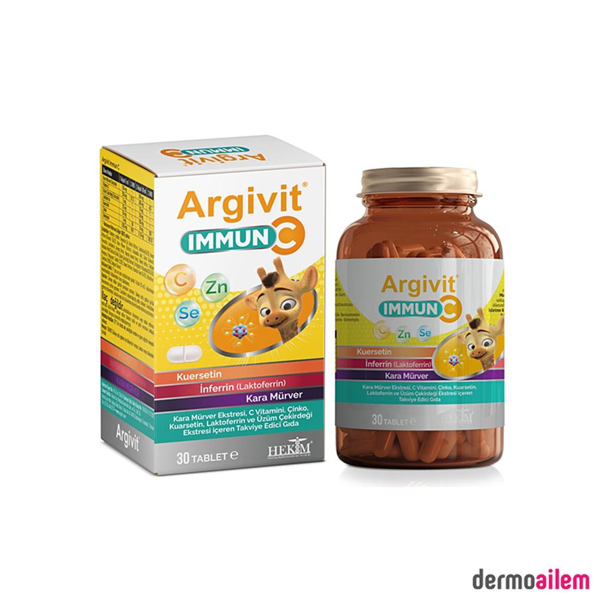 Argivit Immun Sade Çocuk Vitamin 30 Tablet