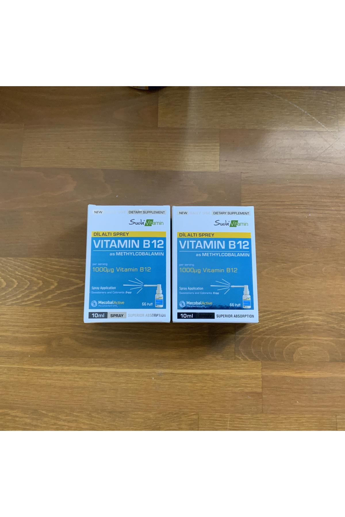 Suda Vitamin B12 Aromasız Unisex Vitamin 2x10 ml