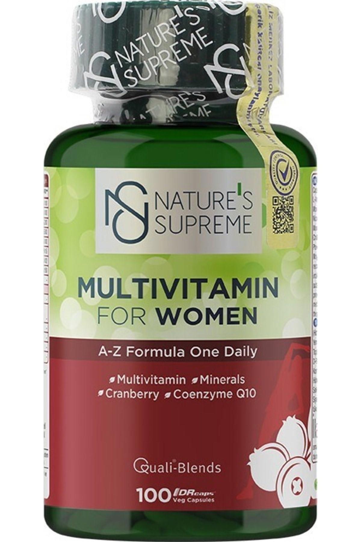Nature'S Supreme Aromasız Kadın Vitamin 100 Kapsül