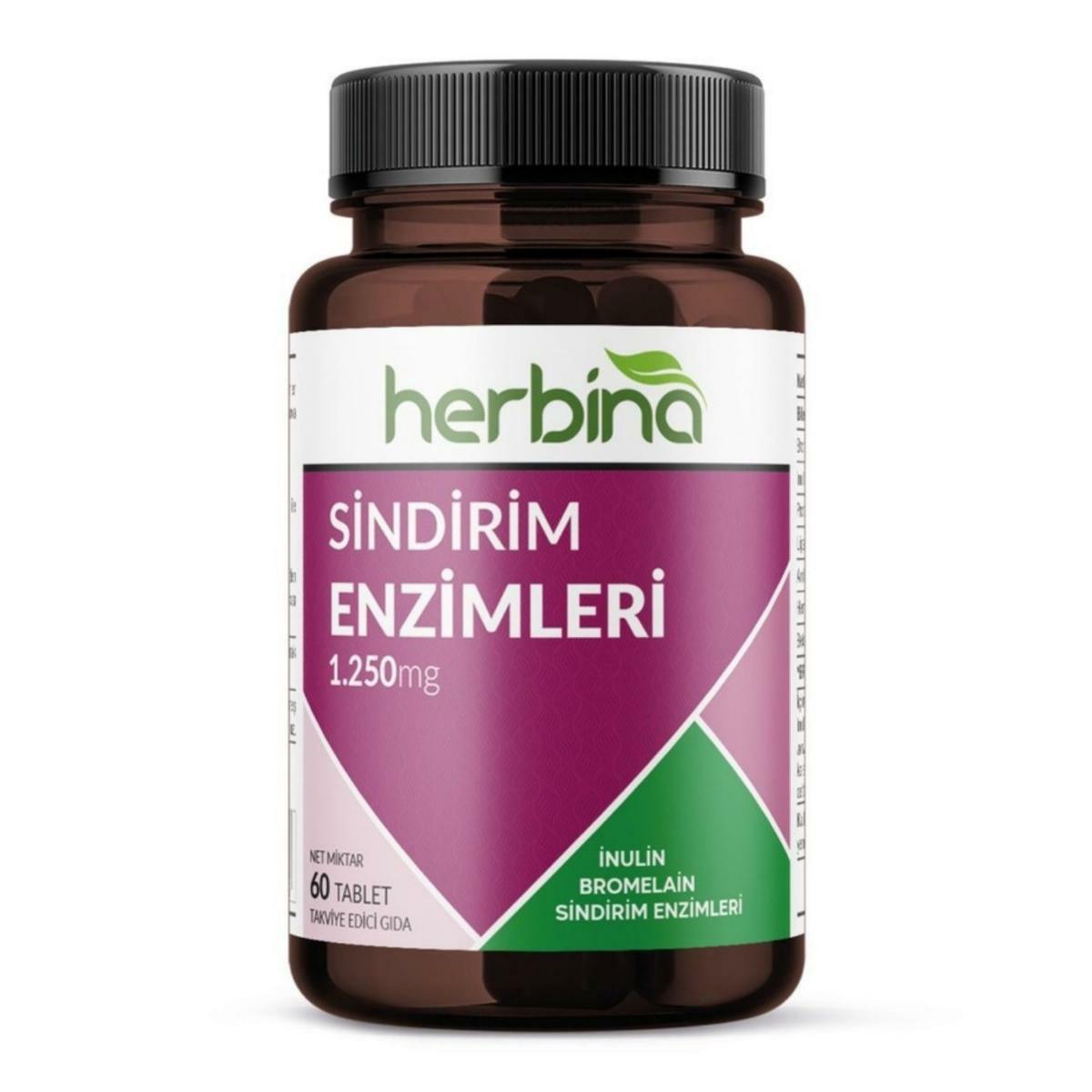 Herbina Digestive Enzymes Sade Unisex Vitamin 60 Tablet