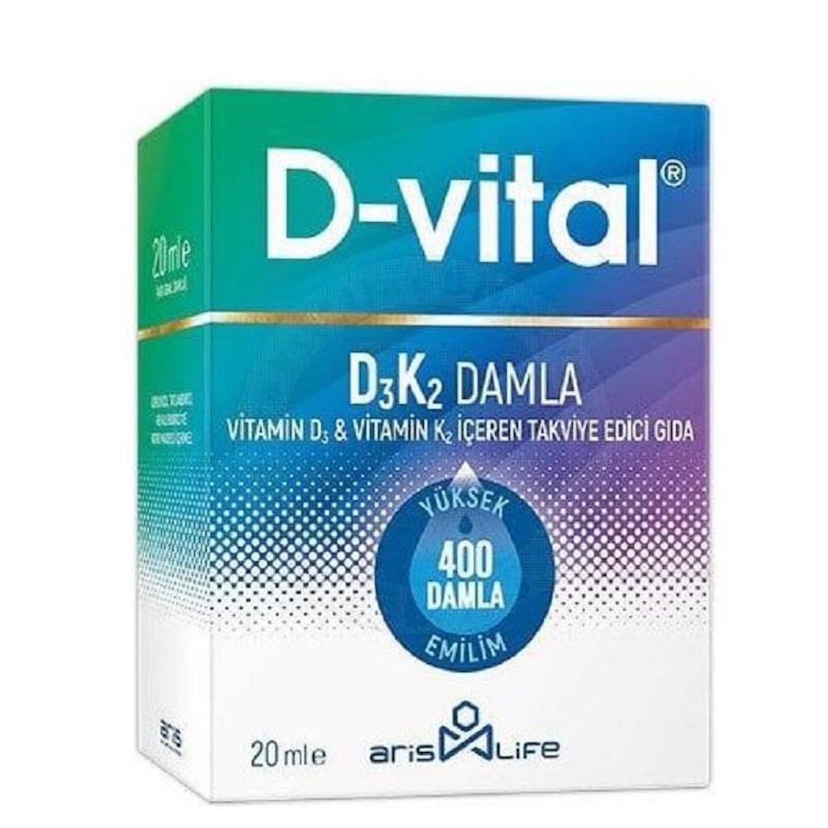 Aris Life D Vital Sade Unisex Vitamin 20 ml