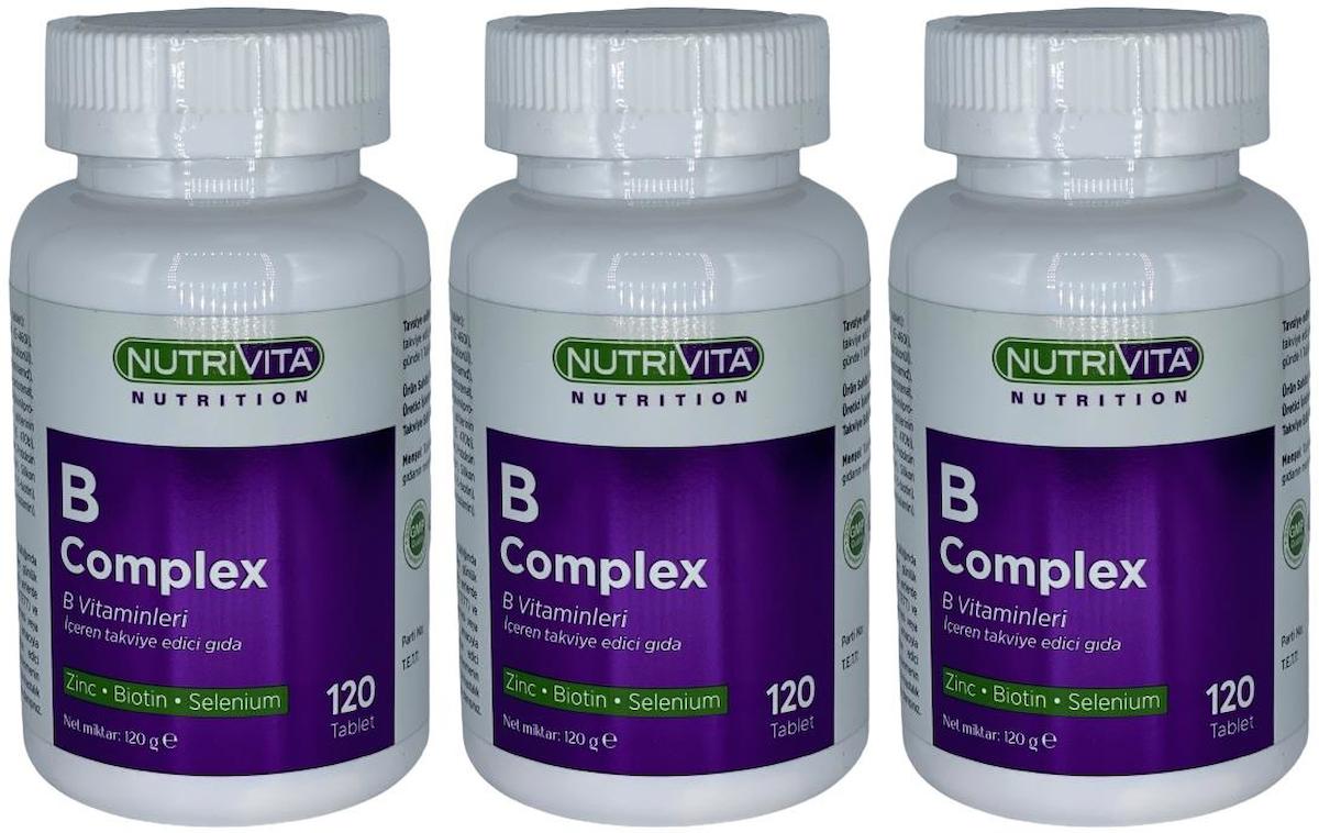 Nutrivita Nutrition Vitamin B Sade Unisex 3x120 Tablet