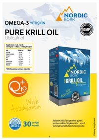 Nordic Bork Pure Krill Oil Sade Unisex Vitamin 30 Kapsül