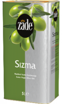 Zade Natürel Polifenolsüz Soğuk Sıkım Olgun Hesap Teneke Sızma Zeytinyağı 5 lt