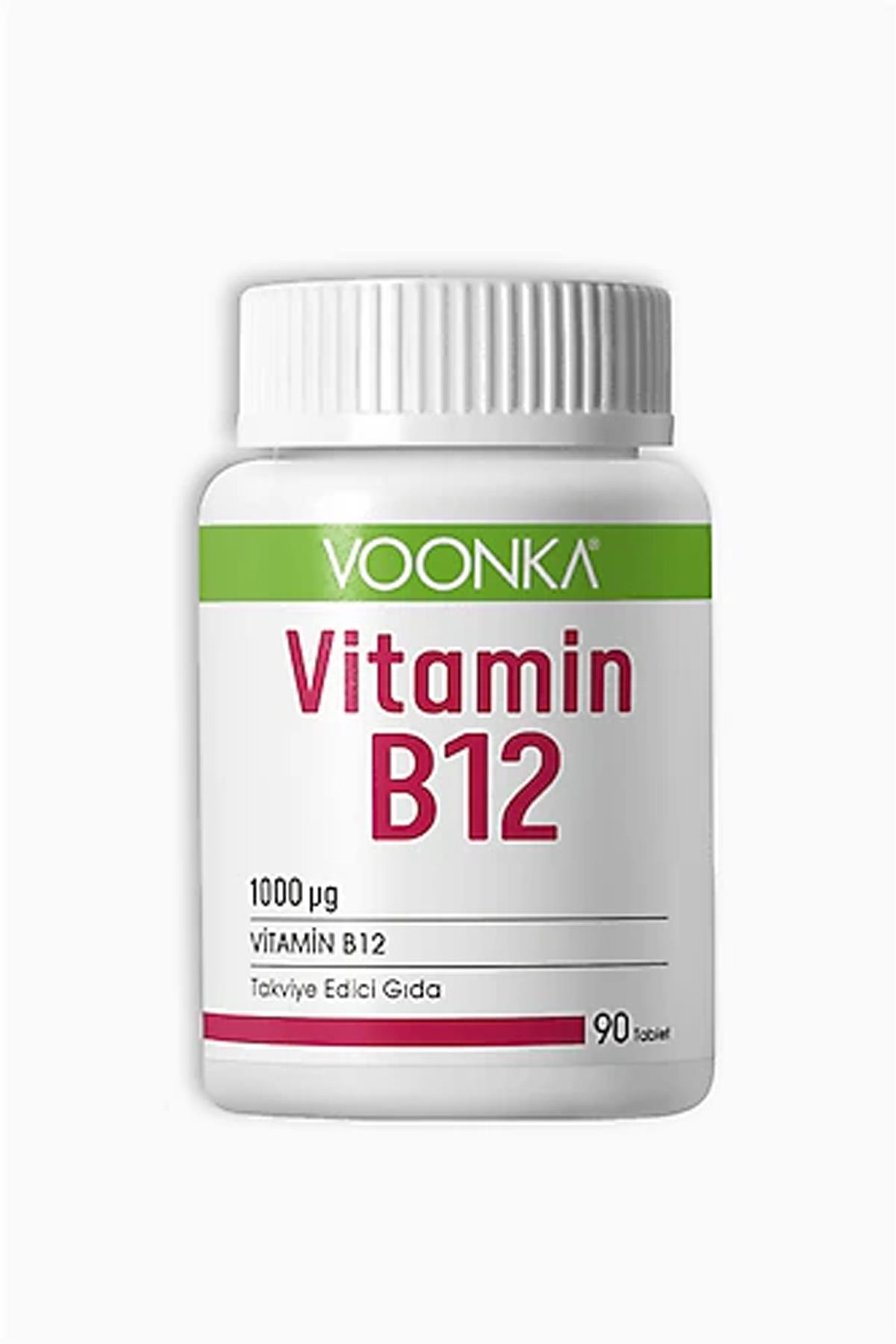 Voonka Vitamin B12 Aromasız Unisex 90 Tablet