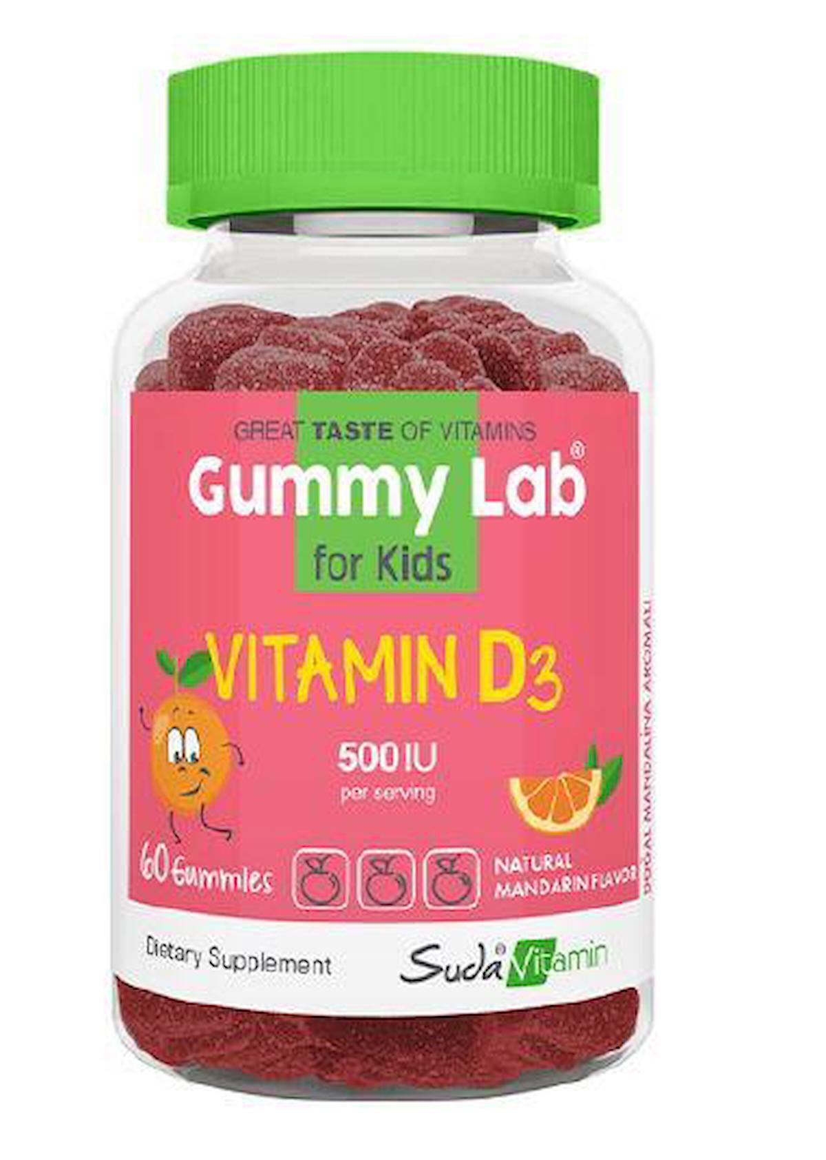 Suda Vitamin Vitamin D3 Aromalı Çocuk 60 Tablet