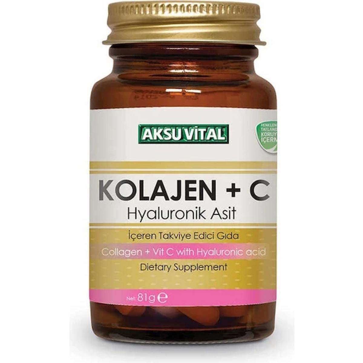 Aksu Vital Hyaluronık Kapsül Kolajen 500 mg