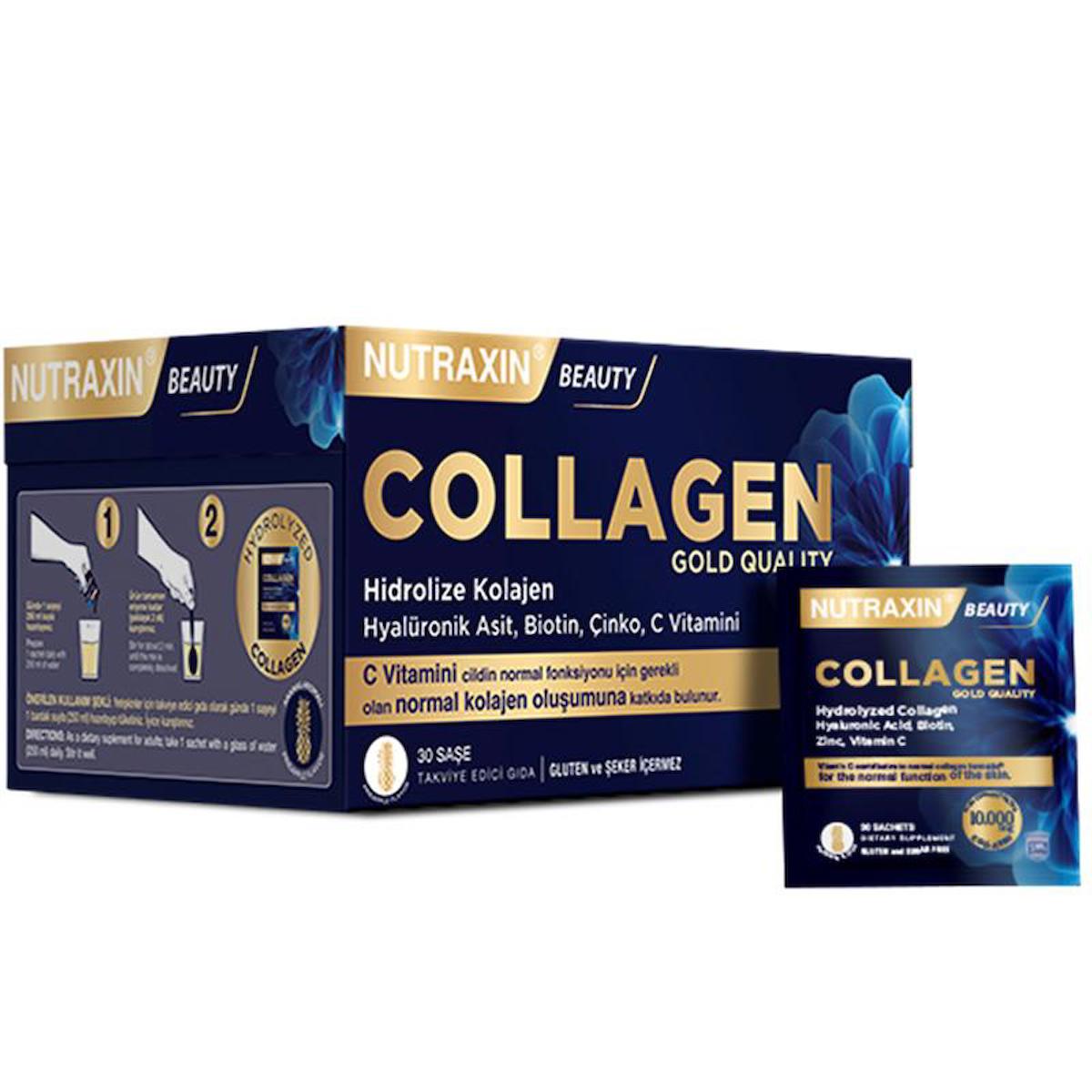 Nutraxin Plus Gold Quanty Toz Kolajen 30 Şase
