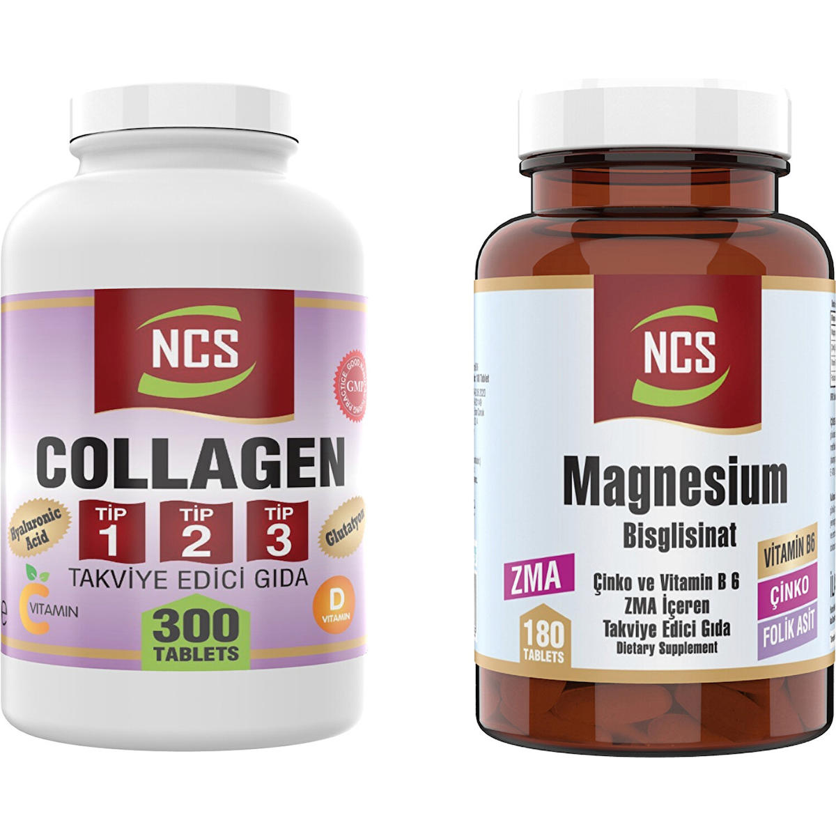 Ncs Magnezyum Tablet Kolajen 180 Tablet