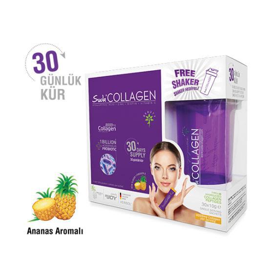 Suda Collagen Ananas Aromalı Toz Kolajen 30 Şase