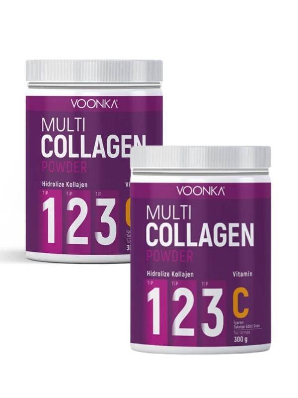 Voonka Multi Sağlıklı Yaşam C Toz Kolajen 2x300 gr