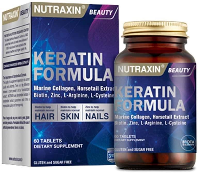 Nutraxin Plus Keratın Formula Kapsül Kolajen 60 Tablet