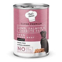 Chef's Choice Super Premium Havuçlu Kuzu Etli ve Somonlu Yetişkin Yaş Köpek Maması 400 gr Tekli