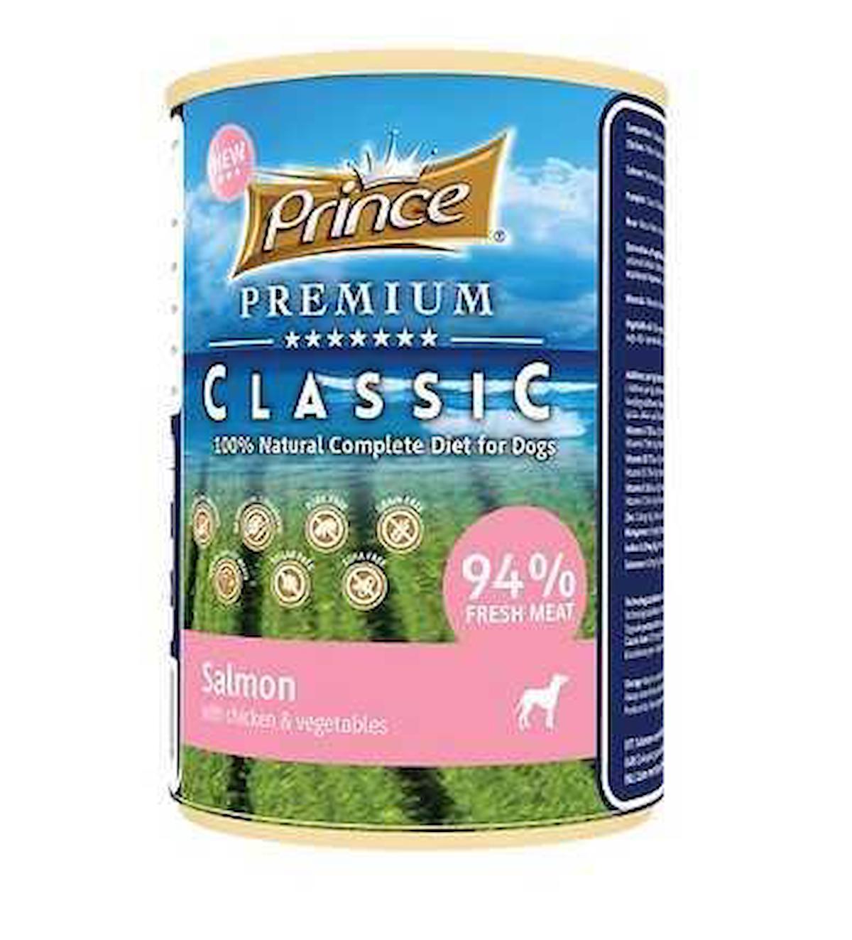 Prince Classic Somonlu ve Tavuklu Ezme Yaş Köpek Maması 400 gr Tekli