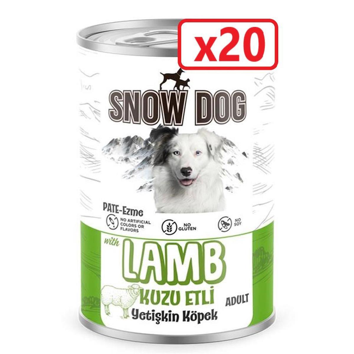 Snow Dog Kuzu Etli Yetişkin Yaş Köpek Maması 400 gr 20'li