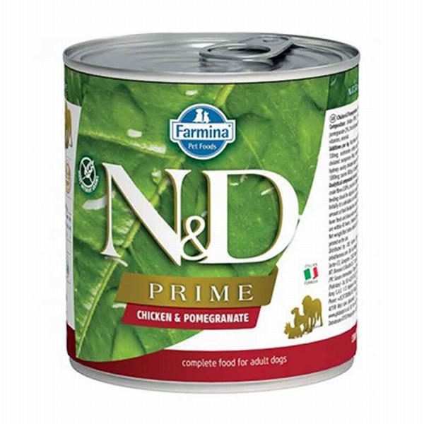 N&D Prime Narlı ve Tavuklu Yetişkin Yaş Köpek Maması 285 gr 6'lı