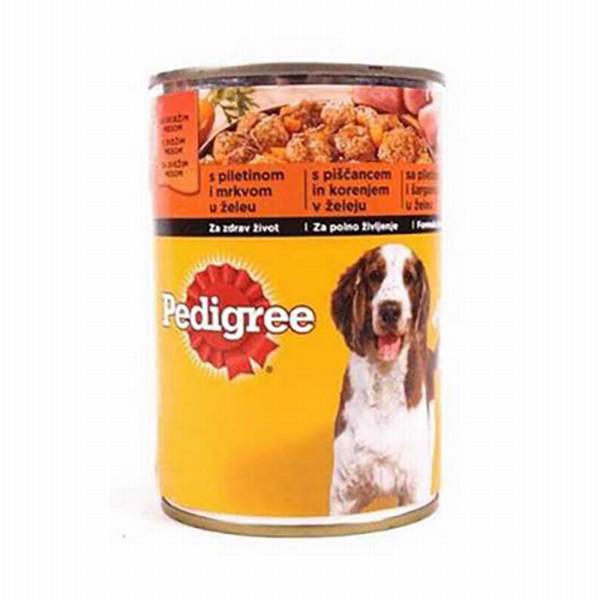 Pedigree Havuçlu ve Tavuklu Yetişkin Yaş Köpek Maması 400 gr 6'lı