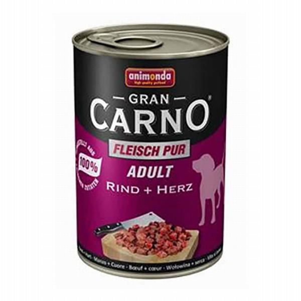 Animonda Gran Carno Sığır Etli ve Yürekli Yetişkin Yaş Köpek Maması 400 gr 6'lı