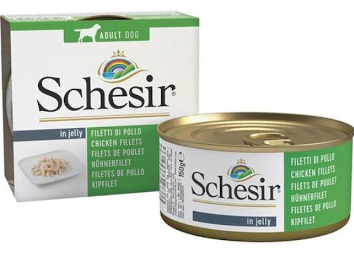 Schesir In Jelly Tavuklu Yetişkin Yaş Köpek Maması 150 gr Tekli