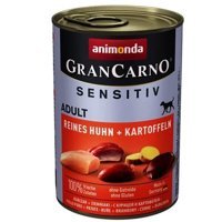 Animonda Gran Carno Sensitiv Patates ve Tavuklu Yetişkin Yaş Köpek Maması 400 gr Tekli