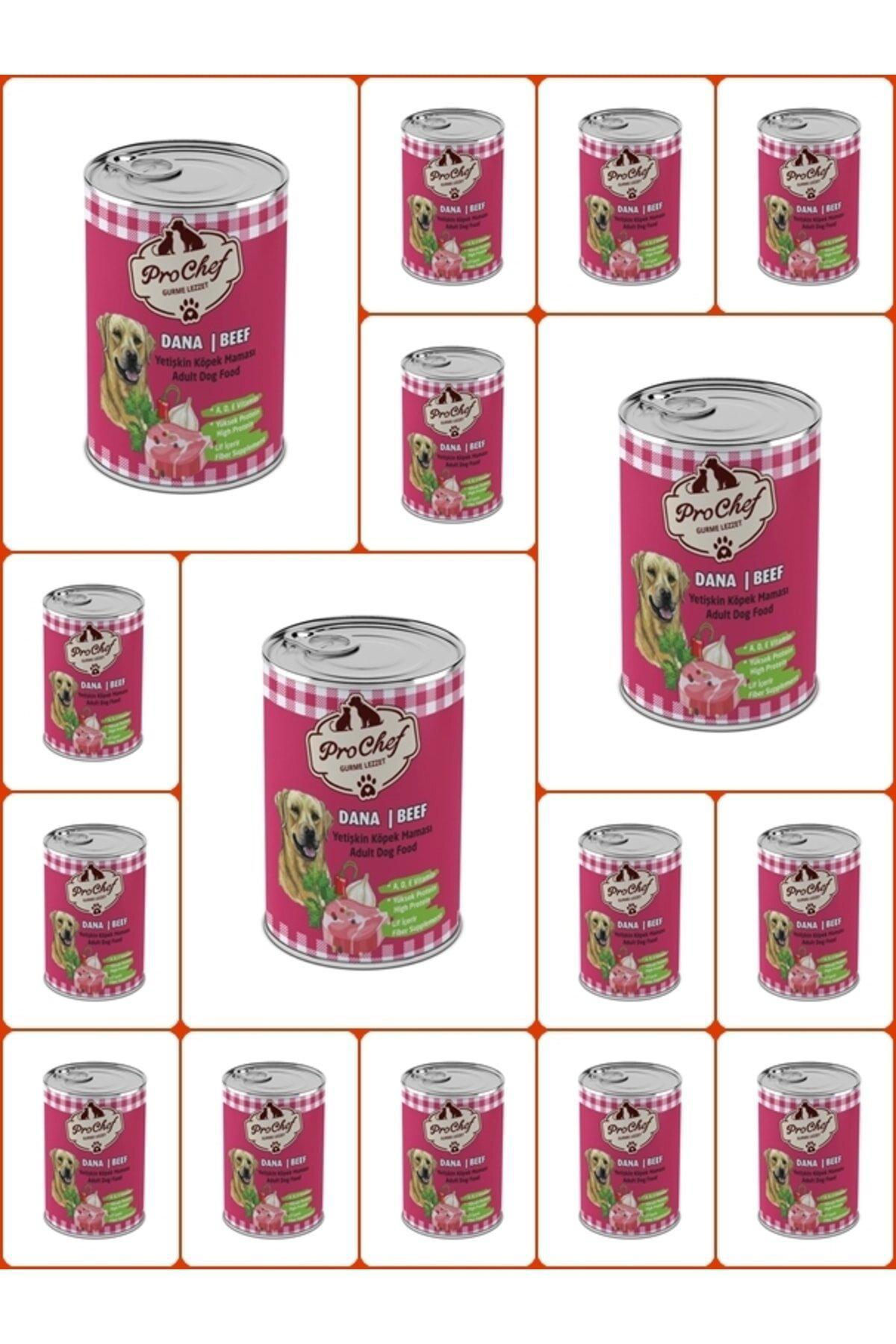 Prochef Dana Etli Yetişkin Yaş Köpek Maması 415 gr 6'lı