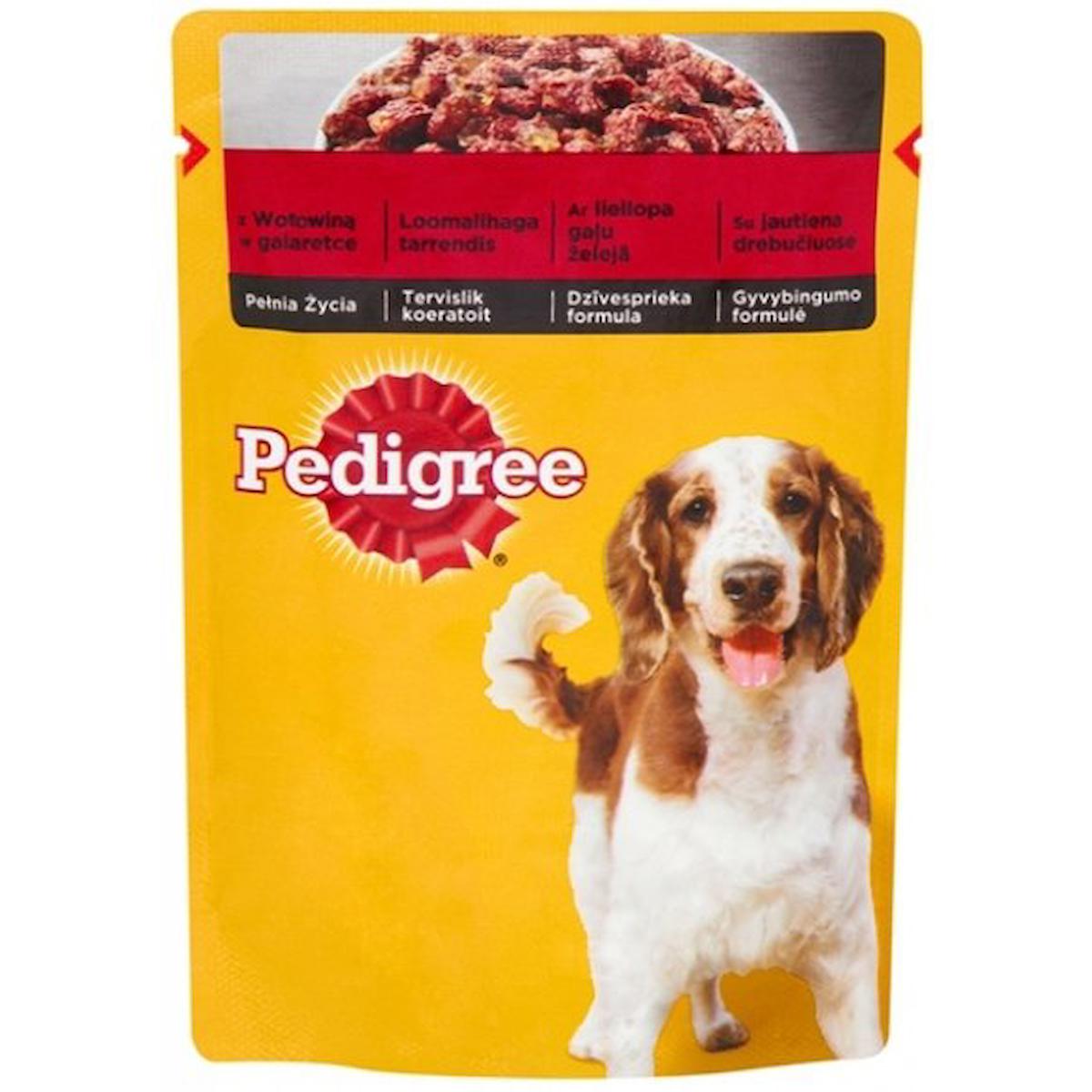 Pedigree Sığır Etli Yetişkin Yaş Köpek Maması 100 gr Tekli