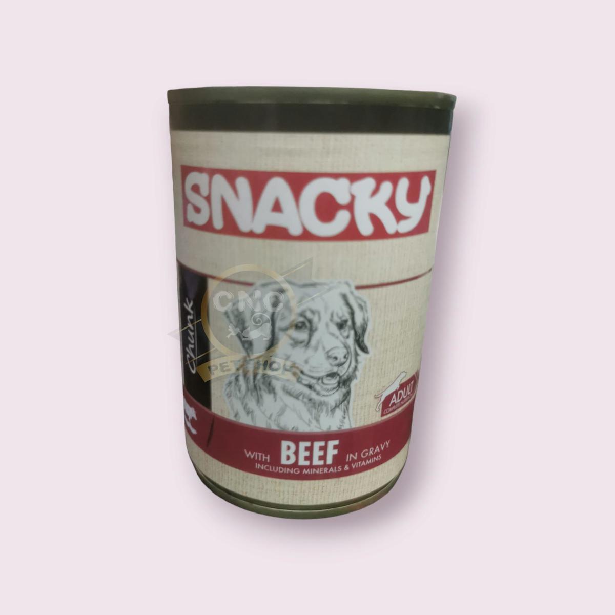 Snacky Sığır Etli Soslu Yetişkin Yaş Köpek Maması 400 gr Tekli