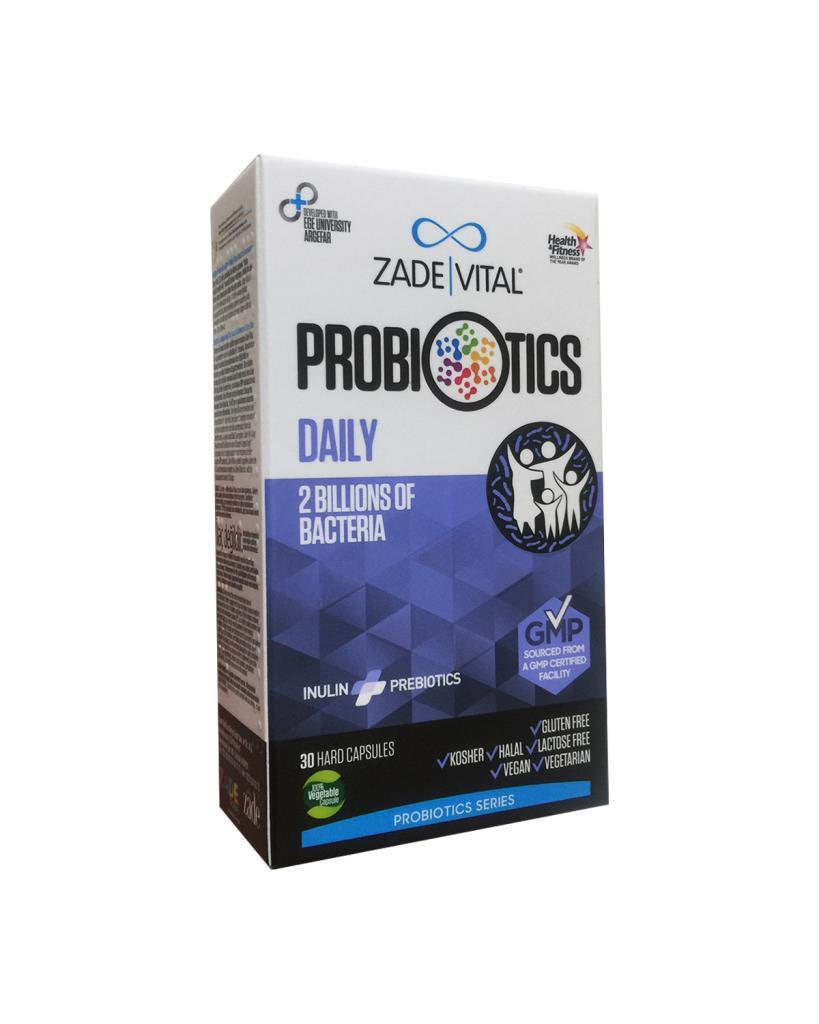 Zade Vital Probiyotik Daily Aromalı Yetişkin Bitkisel Besin Desteği 30 Kapsül
