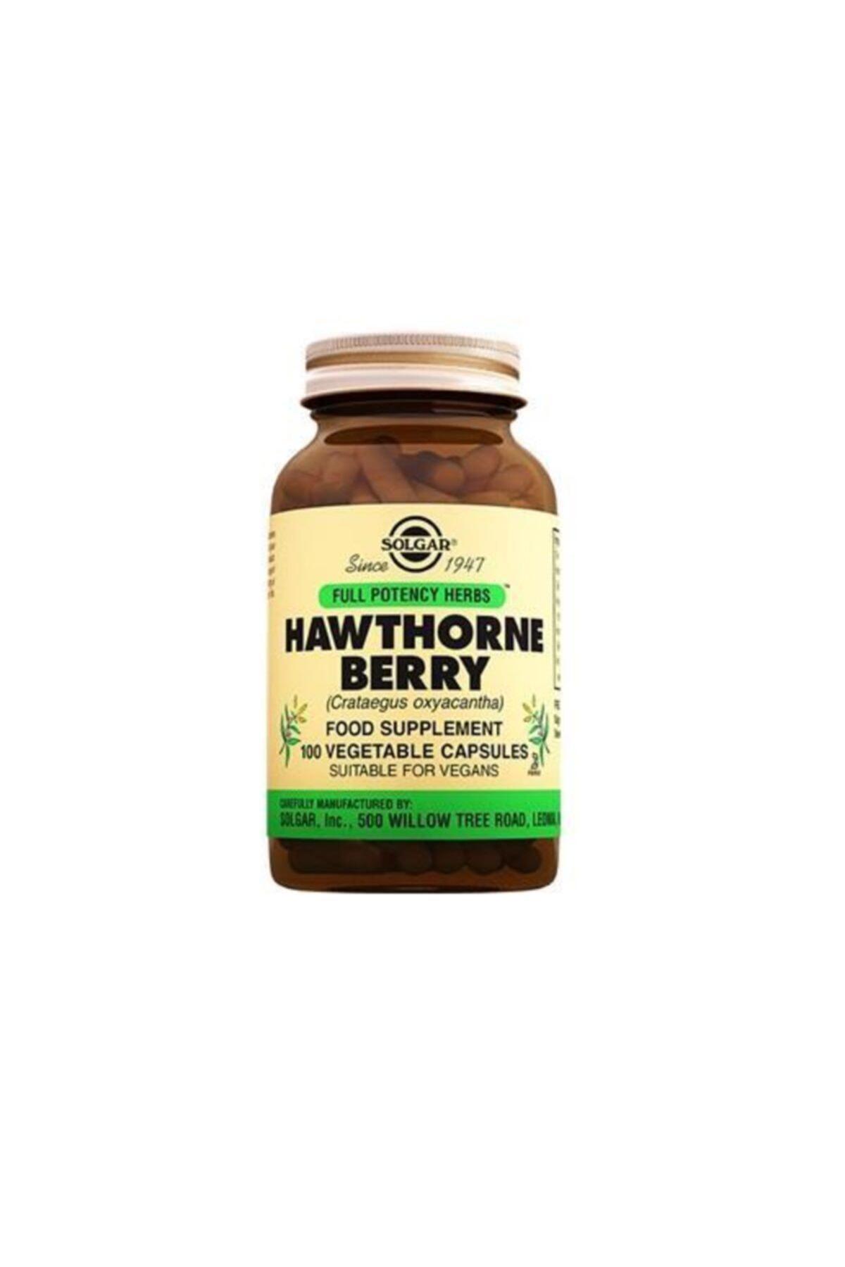 Solgar Hawthorne Berry Aromasız Yetişkin Bitkisel Besin Desteği 100 Kapsül