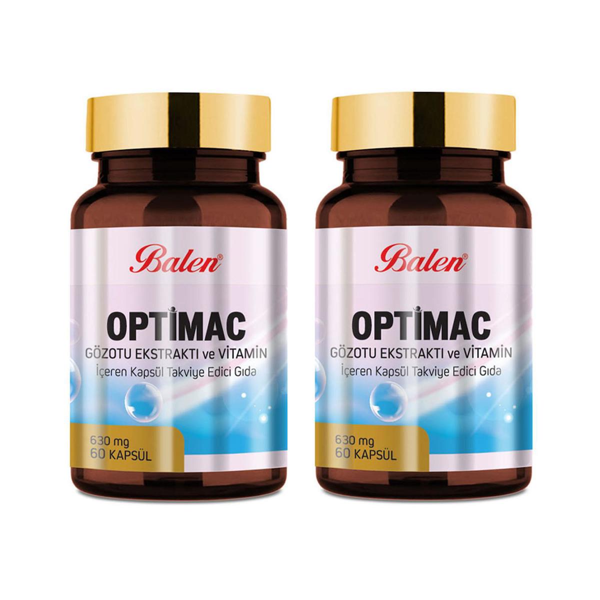 Balen Optimac Gözotu Aromalı Yetişkin Bitkisel Besin Desteği 60 Kapsül