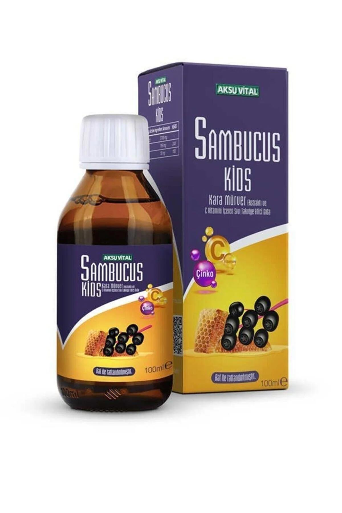 Aksu Vital Sambucus Aromalı Çocuk Bitkisel Besin Desteği 100 ml