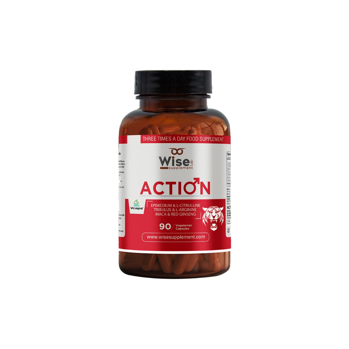 Wiselab Action Sade Yetişkin Bitkisel Besin Desteği 90 Kapsül