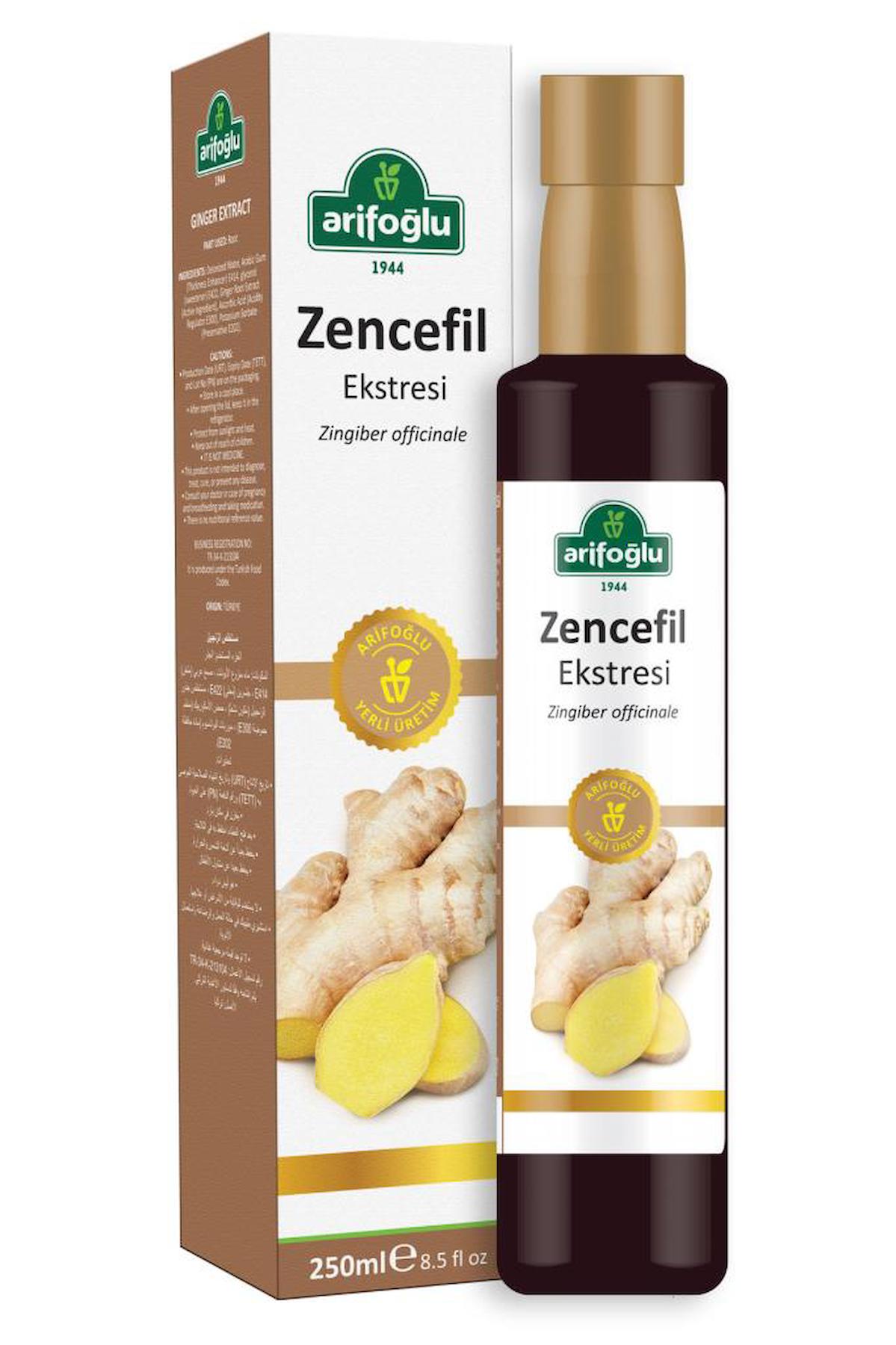 Arifoğlu Zencefil Aromalı Yetişkin Bitkisel Besin Desteği 250 ml