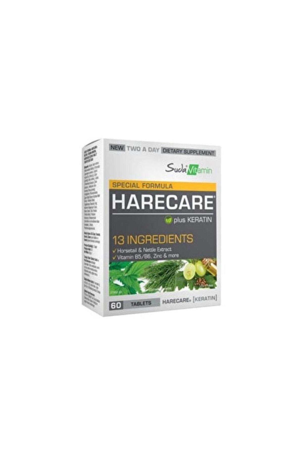Suda Vitamin Harecare Aromasız Yetişkin Bitkisel Besin Desteği 60 Tablet