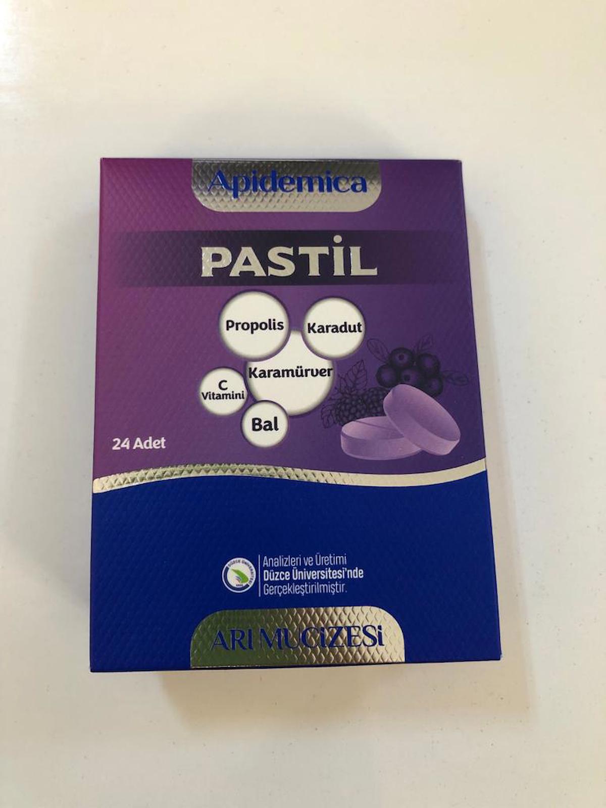 Apidemica Karadut Aromalı Yetişkin Bitkisel Besin Desteği 24 Tablet