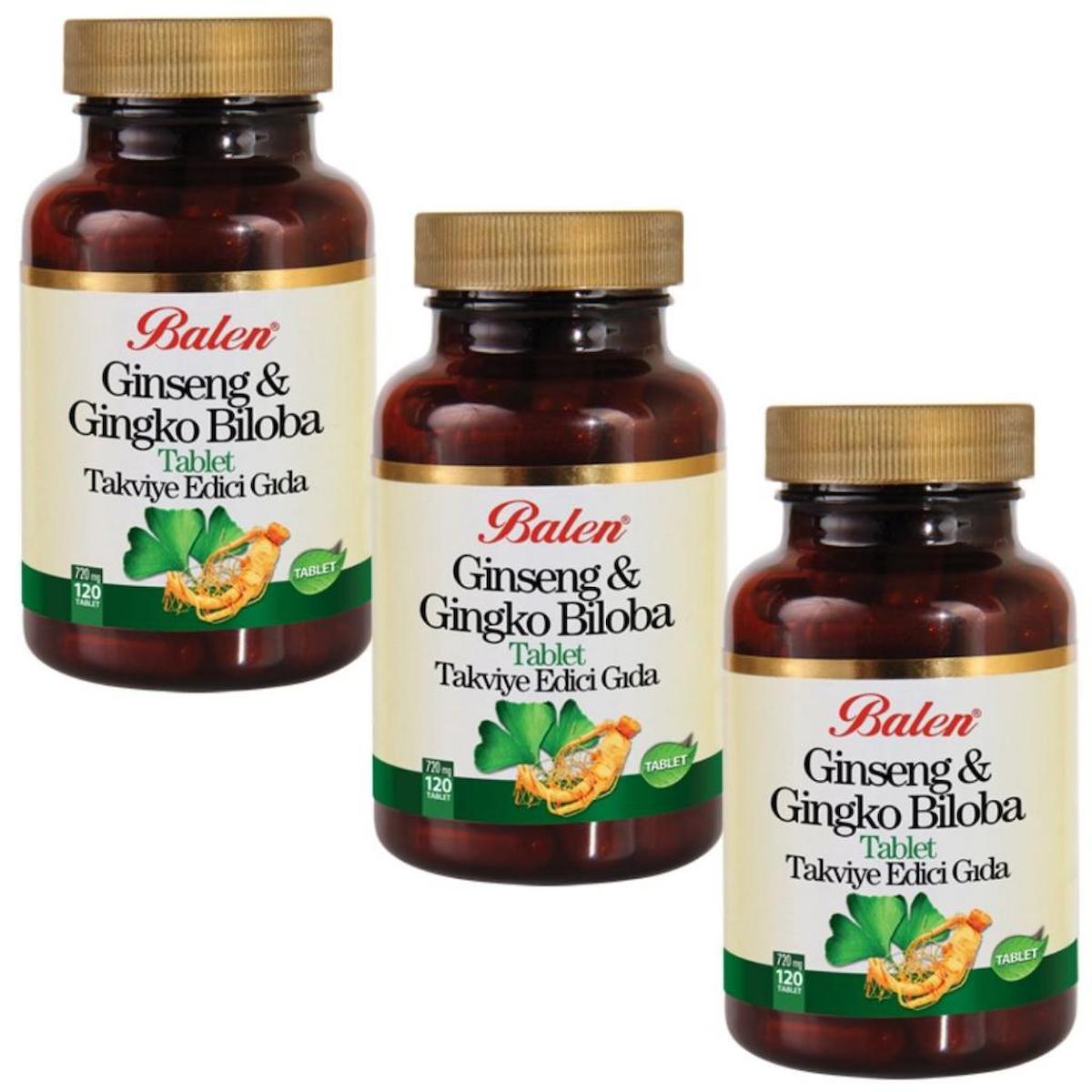 Balen Ginseng Aromalı Yetişkin Bitkisel Besin Desteği 120 Tablet