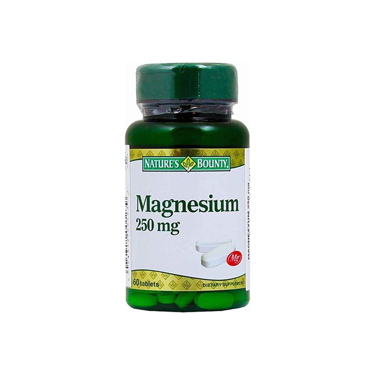 Natures Bounty Magnezyum Sade Yetişkin Bitkisel Besin Desteği 60 Tablet