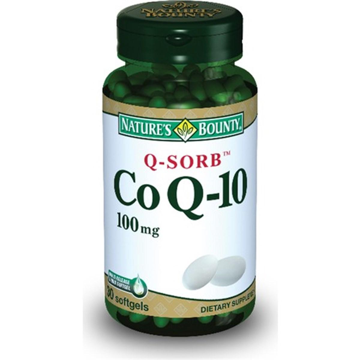 Natures Bounty Coenzyme Q10 Sade Yetişkin Bitkisel Besin Desteği 30 Kapsül
