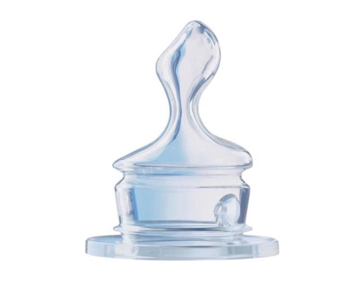 Nuk Classic Silikon 6-18 Ay Orta Akışlı Dar Ağızlı Damaklı Biberon Emziği