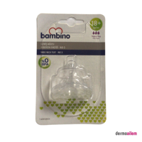 Bambino T106 Silikon 18+ Ay Hızlı Akışlı Geniş Ağızlı Biberon Emziği