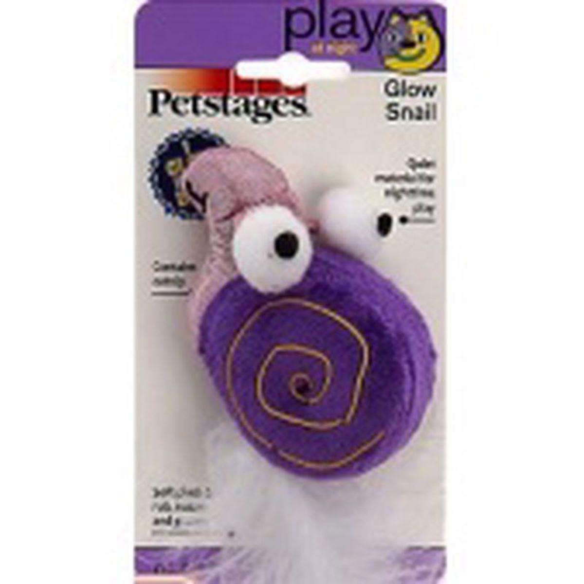 Petstages Glow Snail Tüylü Isırma Yetişkin Salyangoz Kedi Oyuncağı