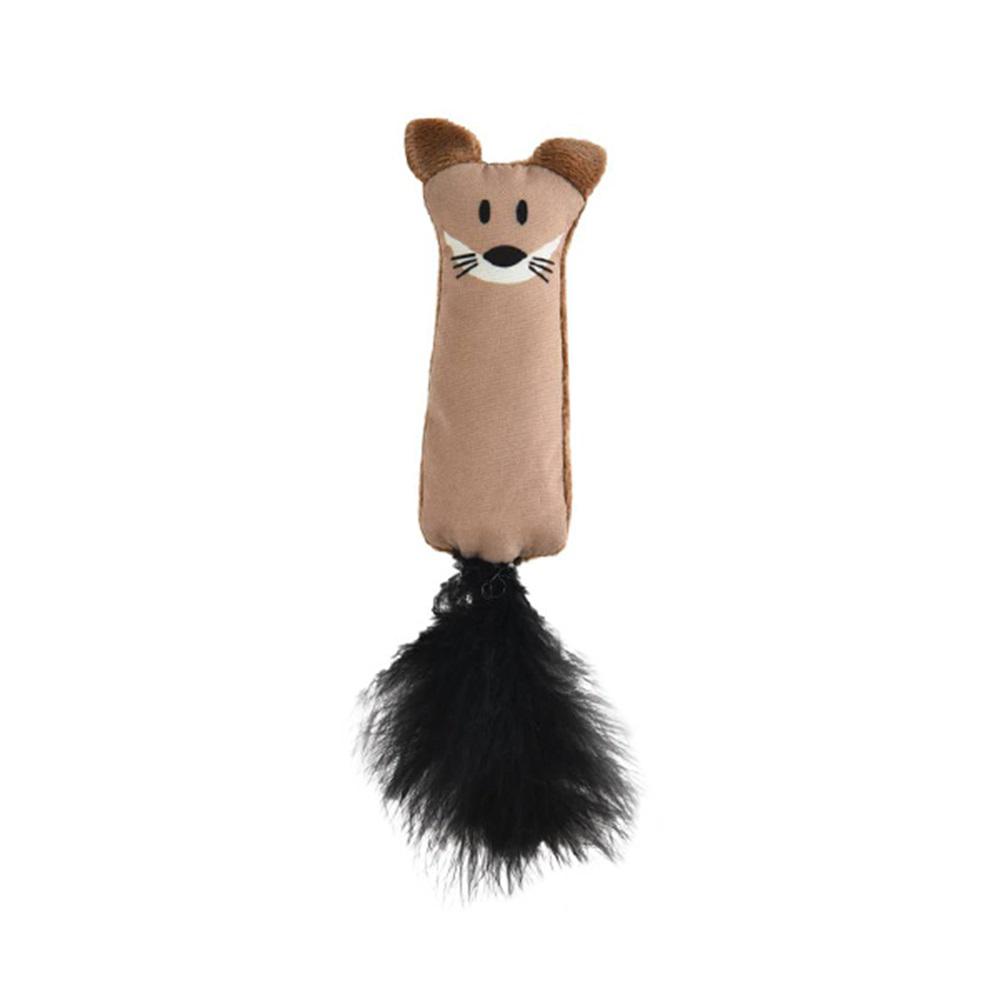 Zampa Peluş Tüylü Isırma Yavru-Yetişkin Tilki Kedi Oyuncağı