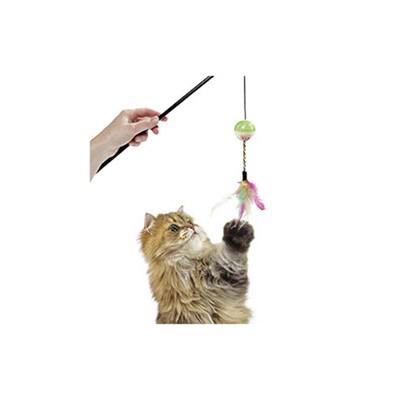 Flamingo Hareketli Tüylü Yakalama Yavru-Yetişkin Olta Kedi Oyuncağı