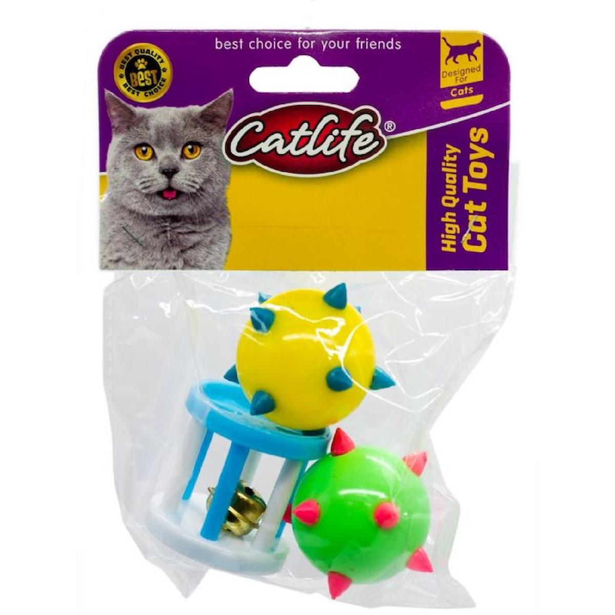 Catlife 202472 Hareketli Sesli Yakalama Yavru-Yetişkin Top Kedi Oyuncağı