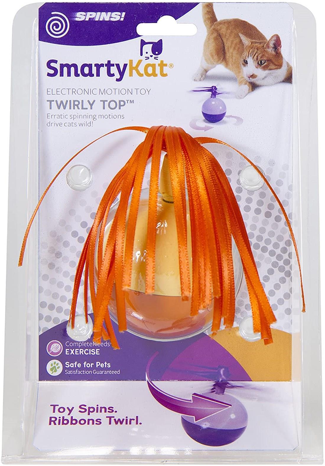 Smartykat Twirly Hareketli Tüylü Isırma Yavru-Yetişkin Top Kedi Oyuncağı