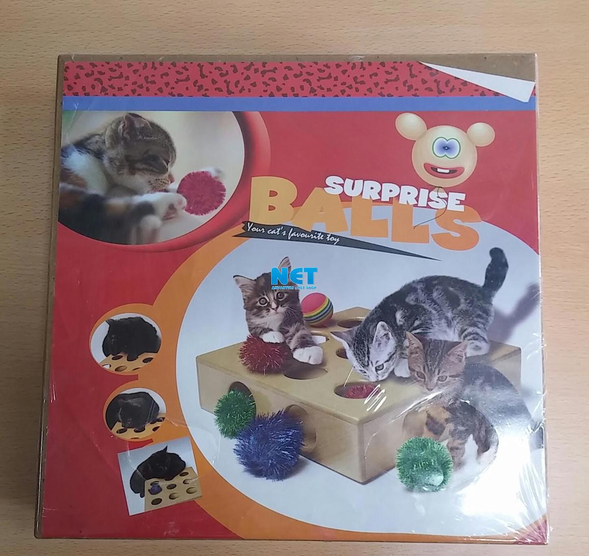 Percell Surprise Hareketli Tüylü Isırma Yavru-Yetişkin Top Kedi Oyuncağı