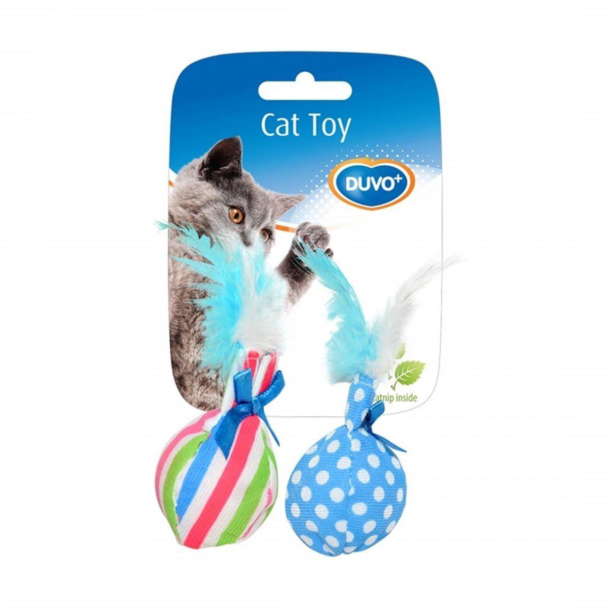 Duvo Balls With Feather Tüylü Aktivite Yavru-Yetişkin Aktivite Kedi Oyuncağı