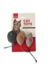 Nunbell Peluş Isırma Yavru-Yetişkin Fare Kedi Oyuncağı