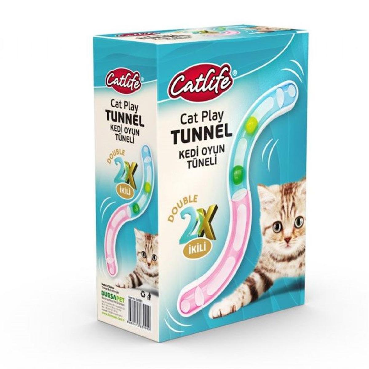 Catlife Sesli Tırmalama Yavru-Yetişkin Kedi Tüneli Kedi Oyuncağı